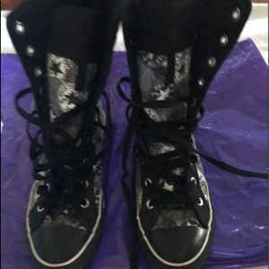 Converse high top boots